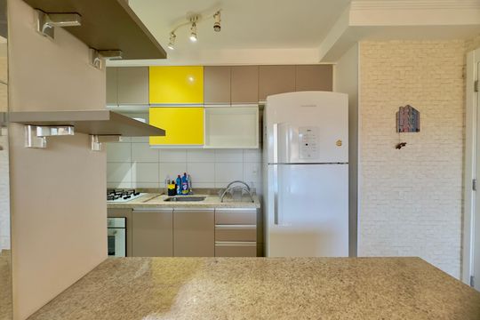 Cozinha de apartamento para alugar com 2 quartos, 45m² em Jardim Las Vegas, Guarulhos