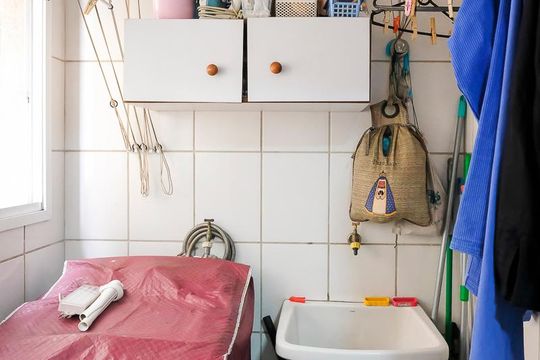 Área de serviço de apartamento para alugar com 2 quartos, 65m² em Osvaldo Cruz, São Caetano do Sul