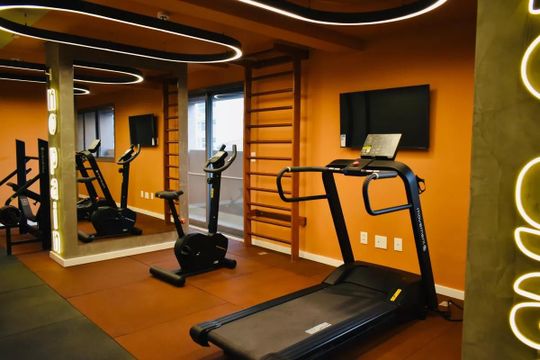 Área comum - Academia de kitnet/studio para alugar com 1 quarto, 44m² em Vila Clementino, São Paulo