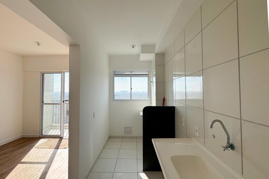 Cozinha de apartamento para alugar com 2 quartos, 51m² em Jardim Campestre, São Bernardo do Campo
