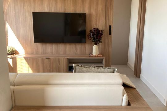 Sala de apartamento para alugar com 1 quarto, 46m² em Jardim Marajoara, São Paulo