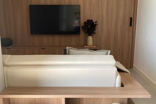 Sala de apartamento para alugar com 1 quarto, 46m² em Jardim Marajoara, São Paulo