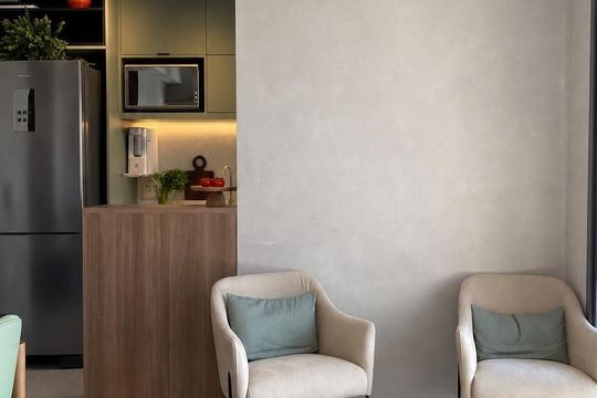 Sala de apartamento para alugar com 1 quarto, 46m² em Jardim Marajoara, São Paulo