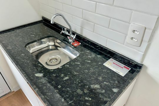 Cozinha de apartamento para alugar com 2 quartos, 41m² em Várzea de Baixo, São Paulo