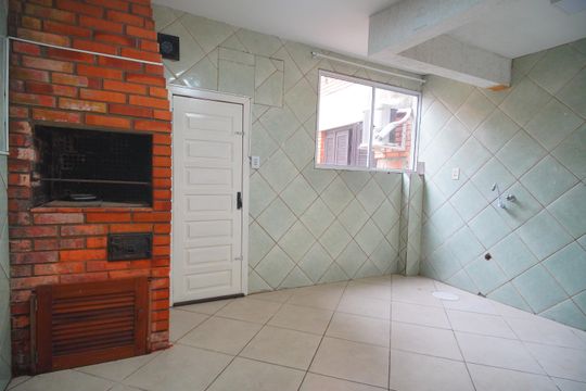 Cozinha de apartamento para alugar com 1 quarto, 55m² em São José, São Leopoldo