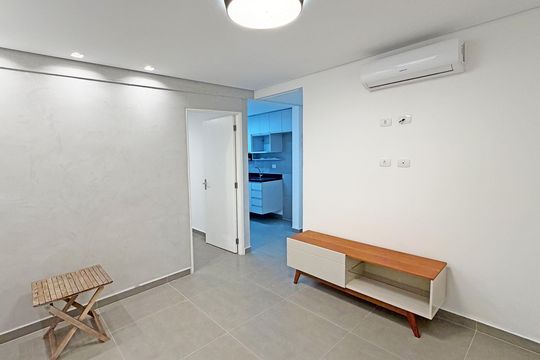 Sala de apartamento para alugar com 1 quarto, 42m² em Aparecida, Santos