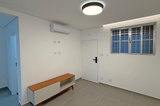Sala de apartamento para alugar com 1 quarto, 42m² em Aparecida, Santos