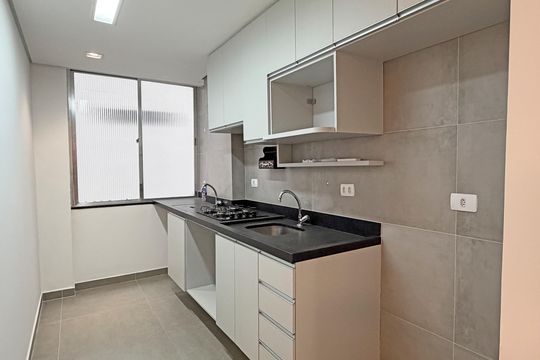 Cozinha e Área de Serviço de apartamento para alugar com 1 quarto, 42m² em Aparecida, Santos