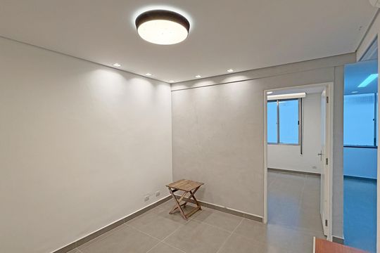 Sala de apartamento para alugar com 1 quarto, 42m² em Aparecida, Santos