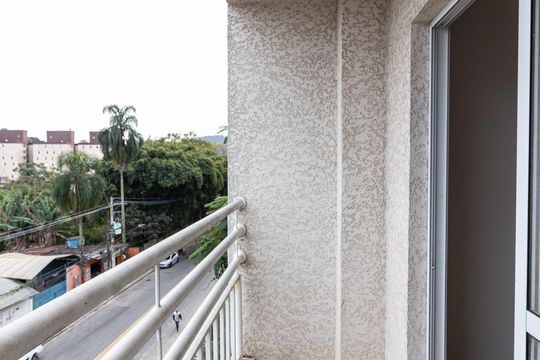 Varanda da sala de apartamento à venda com 2 quartos, 65m² em Centro, Guarulhos