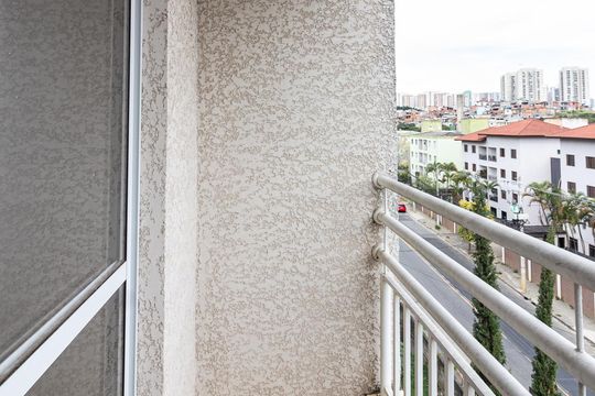 Varanda da sala de apartamento à venda com 2 quartos, 65m² em Centro, Guarulhos