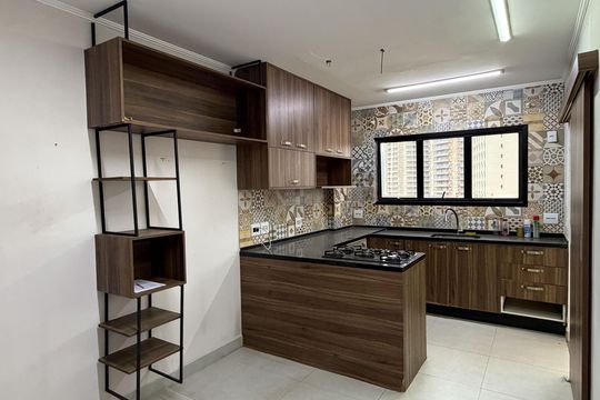 Cozinha de apartamento para alugar com 3 quartos, 164m² em Ponta da Praia, Santos