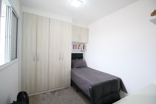 Quarto 2 de apartamento à venda com 2 quartos, 51m² em Jardim Monte Alegre, Taboão da Serra