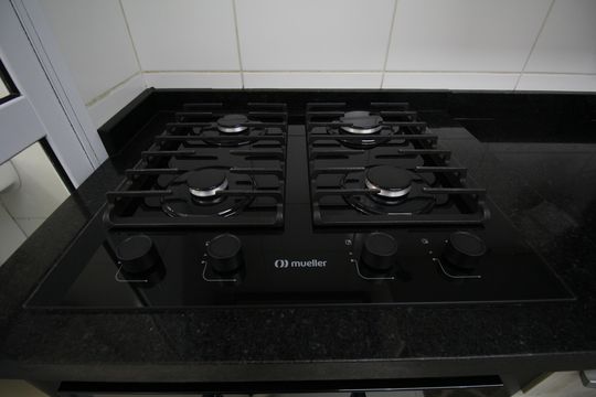 Cozinha de apartamento à venda com 2 quartos, 51m² em Jardim Monte Alegre, Taboão da Serra