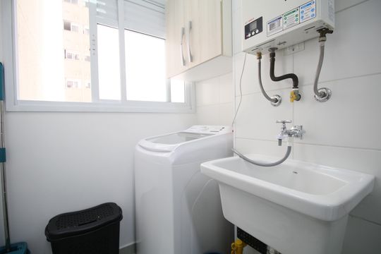 Área de Serviço de apartamento à venda com 2 quartos, 51m² em Jardim Monte Alegre, Taboão da Serra