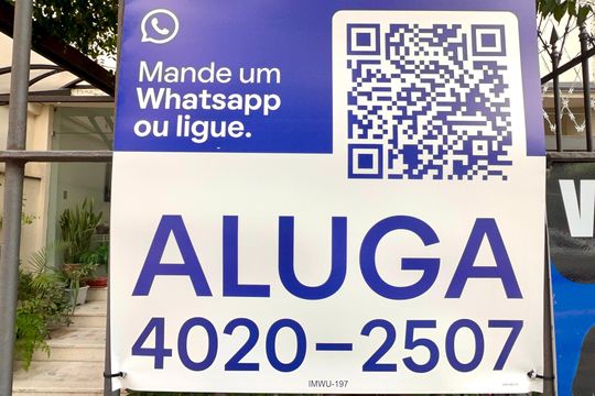 Placa de apartamento para alugar com 1 quarto, 41m² em Pinheiros, São Paulo