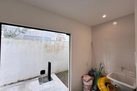 Cozinha e Área de Serviço de casa de condomínio à venda com 3 quartos, 100m² em Guaratiba, Rio de Janeiro