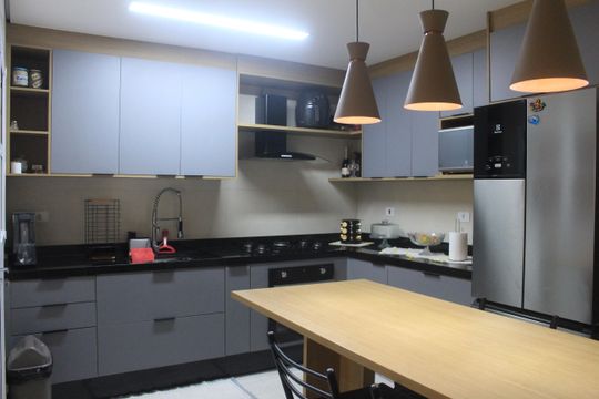 Cozinha de apartamento à venda com 2 quartos, 66m² em Santa Maria, São Caetano do Sul