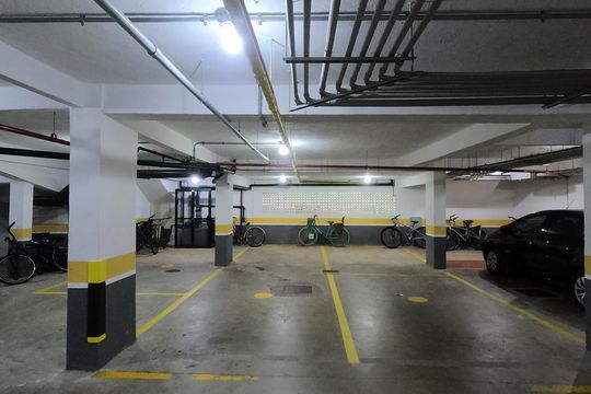 Área Comum - Garagem de apartamento para alugar com 1 quarto, 41m² em Marapé, Santos