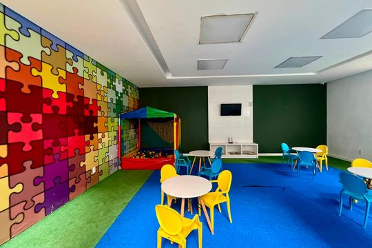 Área comum - Brinquedoteca de apartamento para alugar com 2 quartos, 43m² em Parque Industrial, Campinas