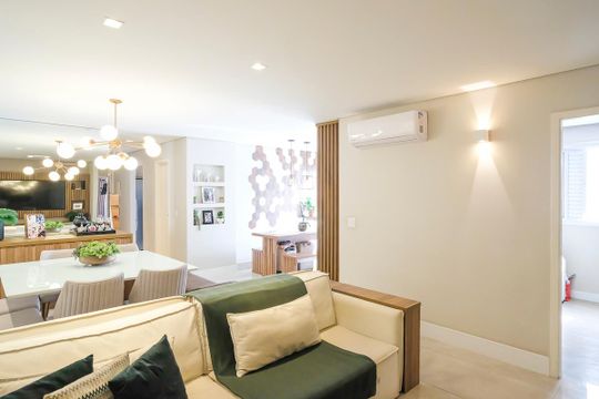 Sala de apartamento à venda com 3 quartos, 105m² em Barcelona, São Caetano do Sul