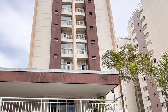 Fachada + plaquinha de apartamento à venda com 3 quartos, 105m² em Barcelona, São Caetano do Sul