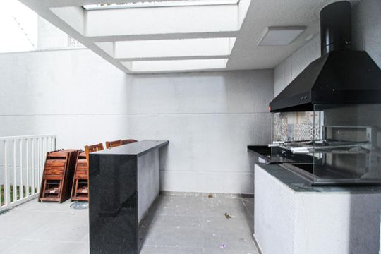 Área comum - Churrasqueira de kitnet/studio para alugar com 1 quarto, 17m² em Vila Jaguara, São Paulo