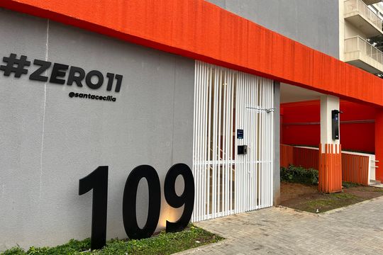 Fachada do Prédio de apartamento para alugar com 1 quarto, 24m² em Barra Funda, São Paulo