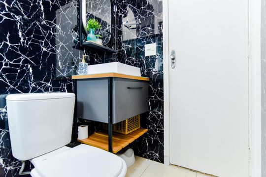 Banheiro de apartamento à venda com 2 quartos, 68m² em Vila Nossa Senhora de Fatima, Guarulhos