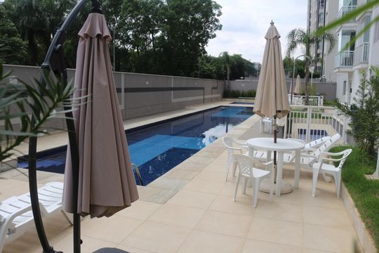 Área comum - Piscina de apartamento para alugar com 2 quartos, 56m² em Cerâmica, São Caetano do Sul