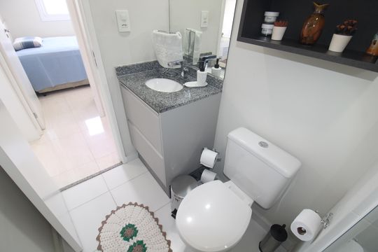 Banheiro de apartamento à venda com 2 quartos, 47m² em Casa Verde, São Paulo