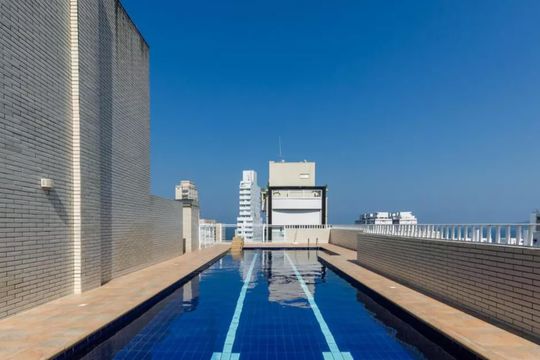 Área comum de apartamento para alugar com 2 quartos, 75m² em Gonzaga, Santos