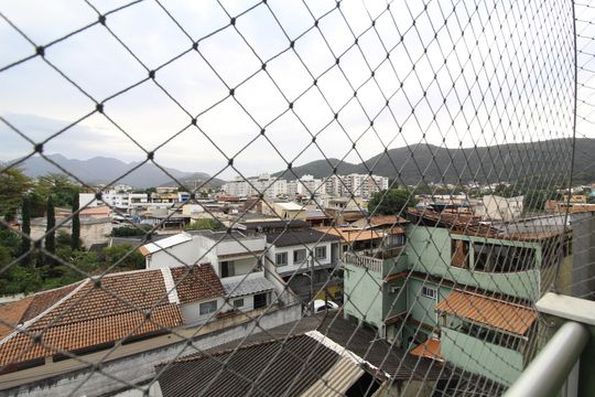Sala - Vista de apartamento à venda com 3 quartos, 67m² em Taquara, Rio de Janeiro