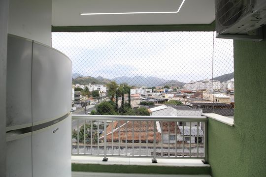 Sala - Varanda de apartamento à venda com 3 quartos, 67m² em Taquara, Rio de Janeiro