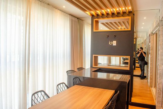 Sacada de apartamento para alugar com 1 quarto, 59m² em Jardim Goiás, Goiânia