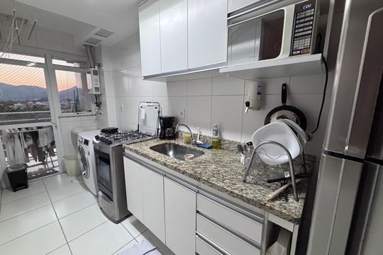 Cozinha de apartamento à venda com 2 quartos, 78m² em Recreio dos Bandeirantes, Rio de Janeiro