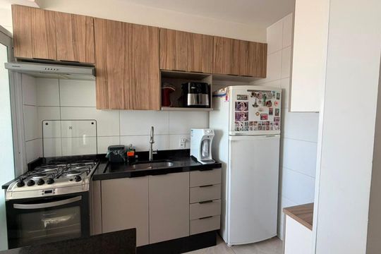 Cozinha de apartamento à venda com 2 quartos, 45m² em Jardim Brasil (Zona Norte), São Paulo
