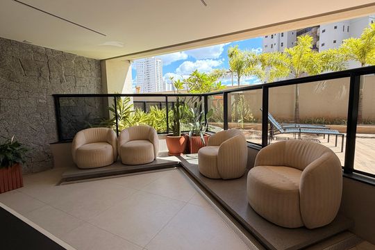 Área comum de apartamento à venda com 3 quartos, 120m² em Setor Bueno, Goiânia