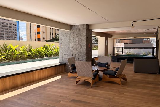 Área comum de apartamento à venda com 3 quartos, 120m² em Setor Bueno, Goiânia
