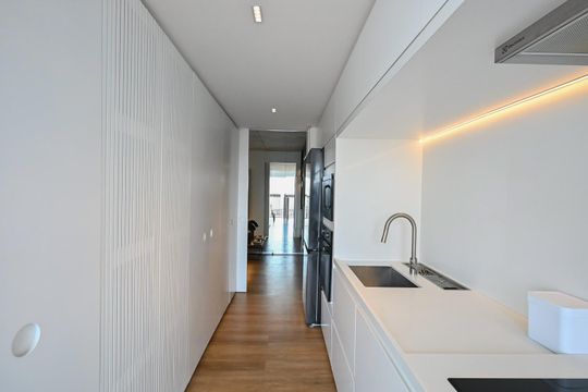 Cozinha de apartamento à venda com 1 quarto, 72m² em Panamby, São Paulo