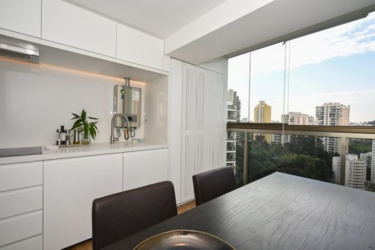 Área de Serviço  de apartamento à venda com 1 quarto, 72m² em Panamby, São Paulo