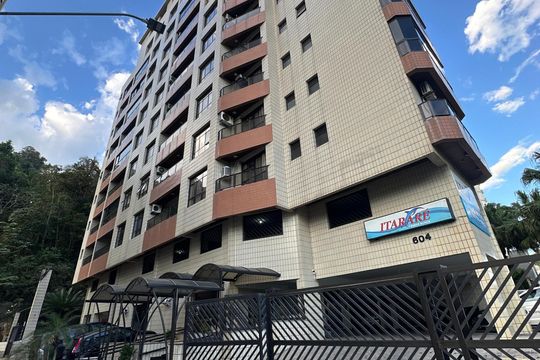 Fachada do Prédio de apartamento para alugar com 1 quarto, 47m² em Itararé, São Vicente