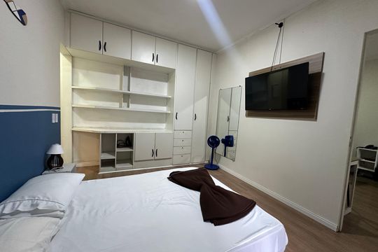 Quarto de apartamento para alugar com 1 quarto, 47m² em Itararé, São Vicente