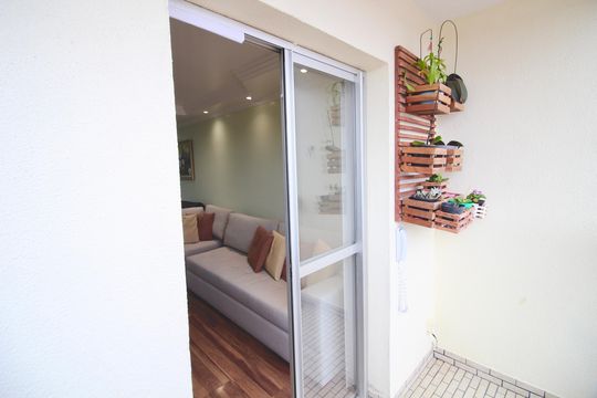 Varanda  de apartamento à venda com 3 quartos, 77m² em Cidade Patriarca, São Paulo