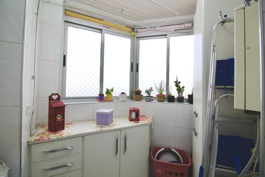 Área de serviço  de apartamento à venda com 3 quartos, 77m² em Cidade Patriarca, São Paulo