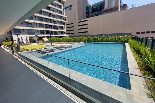 Área externa de apartamento para alugar com 2 quartos, 73m² em Vila da Serra, Nova Lima