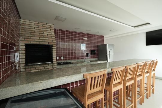 Área comum - Churrasqueira de apartamento para alugar com 2 quartos, 50m² em Utinga, Santo André