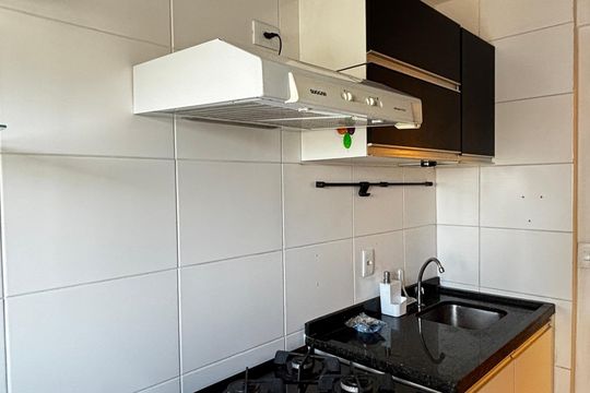 Cozinha e Área de Serviço de apartamento para alugar com 2 quartos, 62m² em Vila Lea, Santo André