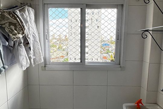 Cozinha e Área de Serviço de apartamento para alugar com 2 quartos, 62m² em Vila Lea, Santo André