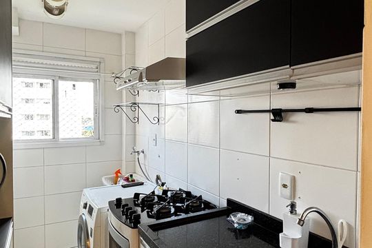 Cozinha e Área de Serviço de apartamento para alugar com 2 quartos, 62m² em Vila Lea, Santo André